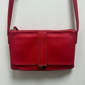 LIKE NEW Neiman Marcus red purse crossbody